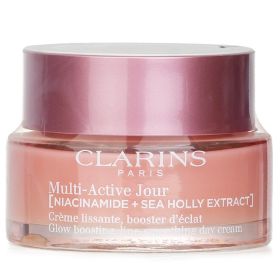 CLARINS - Multi-Active Jour ( Niacinamide + Sea Holly Extract) Glow Boosting Line-Smoothing Day Cream All Skin Types 177606 50ml/1.7oz