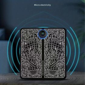 USB Rechargeable Foot Massager Mat - Relax and Rejuvenate Your Feet with Leg Circulation and Massage - Perfect Gift for Parents, Wife, and Husban (Color: BLACK)